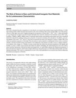 The role of anions in rare-earth activated inorganic host materials for its luminescence characteristics
