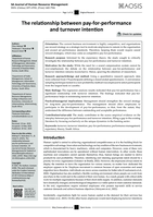 The relationship between pay-for-performance and turnover intention