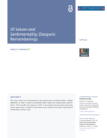 Of selvon and sentimentality : diasporic rememberings