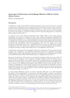 Assessment of performance and challenges related t o SDG 11 i n South African context