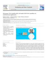 Electrospun TiO2/Cu@NH2-MIL-125-loaded PVDF/PAN nanofibers for multifunctional applications