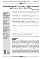 Real estate investment trusts : a price-based risk-adjusted performance study in South Africa
