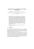 Labelling scheme for agricultural internet of things (AIoT) devices