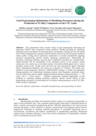 A goal programming optimisation of machining parameters during the production of Ti-Alloy components on the CNC lathe