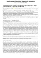 Challenges in emergency response infrastructure : a systematic literature review