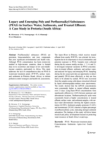 Legacy and emerging poly and perfluoroalkyl substances (PFAS) in surface water, sediments, and treated effluent : a case study in Pretoria (South Africa)