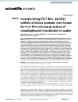 Incorporating PET-MIL-101(Fe) within cellulose acetate membrane for thin film microextraction of neonicotinoid insecticides in water