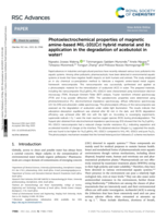 Photoelectrochemical properties of magnetic amine-based MIL-101(Cr) hybrid material and its application in the degradation of acebutolol in water