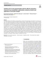 Synthesis of Fe-Zn-Al Layered double oxide for effective adsorptive removal of trace metal(loid)s: optimisation, isotherms, kinetics and application to real water samples