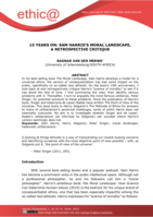 15 years on : Sam Harris’s moral landscape, a retrospective critique