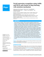Facial expression recognition using visible and IR by early fusion of deep learning with attention mechanism