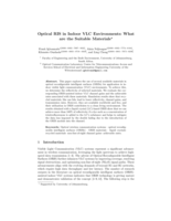 Optical RIS in indoor VLC environments : What are the suitable materials 