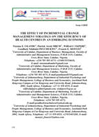 The effect of incremental change management strategy on the efficiency of health centres in an emerging economy