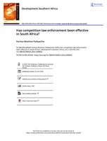 Has competition law enforcement been effective in South Africa?