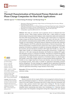 Thermal characterization of structured porous materials and phase change composites for heat sink applications