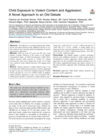 Child exposure to violent content and aggression : A novel approach to an old debate