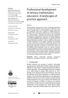 Professional development of tertiary mathematics educators : A landscapes of practice approach