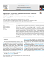 Risk ranking of mycotoxins in plant-based meat and dairy alternatives under protein transition scenarios