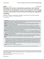 Derivation of human toxicokinetic parameters and internal threshold of toxicological concern for tenuazonic acid through a human intervention trial and hierarchical Bayesian population modeling