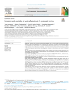 Incidence and mortality of acute aflatoxicosis : A systematic review