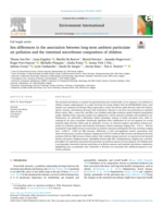 Sex differences in the association between long-term ambient particulate air pollution and the intestinal microbiome composition of children