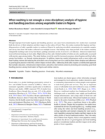 When washing is not enough : a cross-disciplinary analysis of hygiene and handling practices among vegetable traders in Nigeria