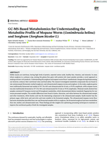 GC‐MS‐based metabolomics for understanding the metabolite profile of mopane worm (Gonimbrasia belina) and sorghum (Sorghum bicolor L)