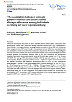 The association between intimate partner violence and antiretroviral therapy adherence among individuals receiving art care in Johannesburg