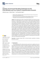 Analysis of universal decoding techniques for 6G ultra-reliable and low-latency communication scenario