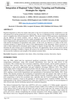 Integration of regional value chains : Targeting and positioning strategies for Algeria