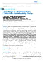Secrecy analysis of -Beaulieu-Xie fading channel under selection combining diversity