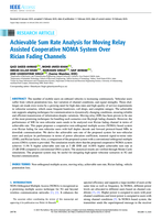Achievable sum rate analysis for moving relay assisted cooperative NOMA system over rician fading channels