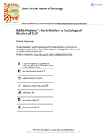 Eddie Webster's contribution to sociological studies of skill
