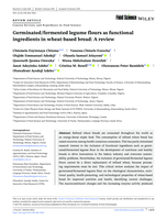 Germinated/fermented legume flours as functional ingredients in wheat‐based bread : A review