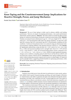Knee taping and the countermovement jump : implications for reactive strength, power, and jump mechanics