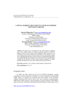 Capital Markets' reaction to Covid-19 pandemic and war in Ukraine
