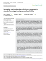 Leveraging machine learning and citizen science data to describe flowering phenology across South Africa