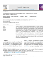Development of a low-cost monitoring device for solar electric (PV) system using internet of things (IoT)