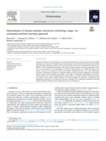 Determinants of human-machine interaction technology usage : An automated machine learning approach
