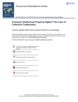Inclusive Intellectual Property Rights? The Case of Collective Trademarks