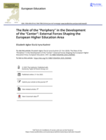 The role of the "Periphery" in the development of the "Center" : external forces shaping the European higher education Area