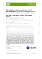 Dissecting the radiation mechanism of short GRB 160821B through multi-wavelength modelling