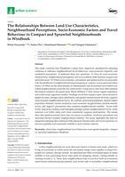 The relationships between land use characteristics, neighbourhood perceptions, socio-economic factors and travel behaviour in compact and sprawled neighbourhoods in Windhoek