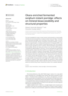 Okara-enriched fermented sorghum instant porridge: effects on mineral bioaccessibility and structural properties