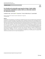 Eco-friendly and sustainable supercapacitor design: Cobalt sulfide nanoparticles embedded on carbon cloth as an electrode material for asymmetric devices