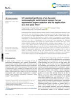 UV-assisted synthesis of an Ag-poly (aminosalicylic acid) hybrid system for an asymmetric supercapacitor and its application as a low pass filter