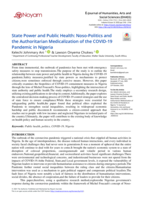 State power and public health : noso-politics and the authoritarian medicalization of the COVID-19 pandemic in Nigeria