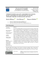 Understanding quality assessment in school-based assessment in the history fet phase : Towards theory of pedagogic devices