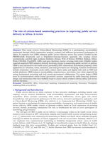 The role of citizen-based monitoring practices in improving public service delivery in Africa : A review