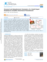 Structural and optoelectronic parameters of a cobalt-doped molybdenum disulfide diode-based photodetector